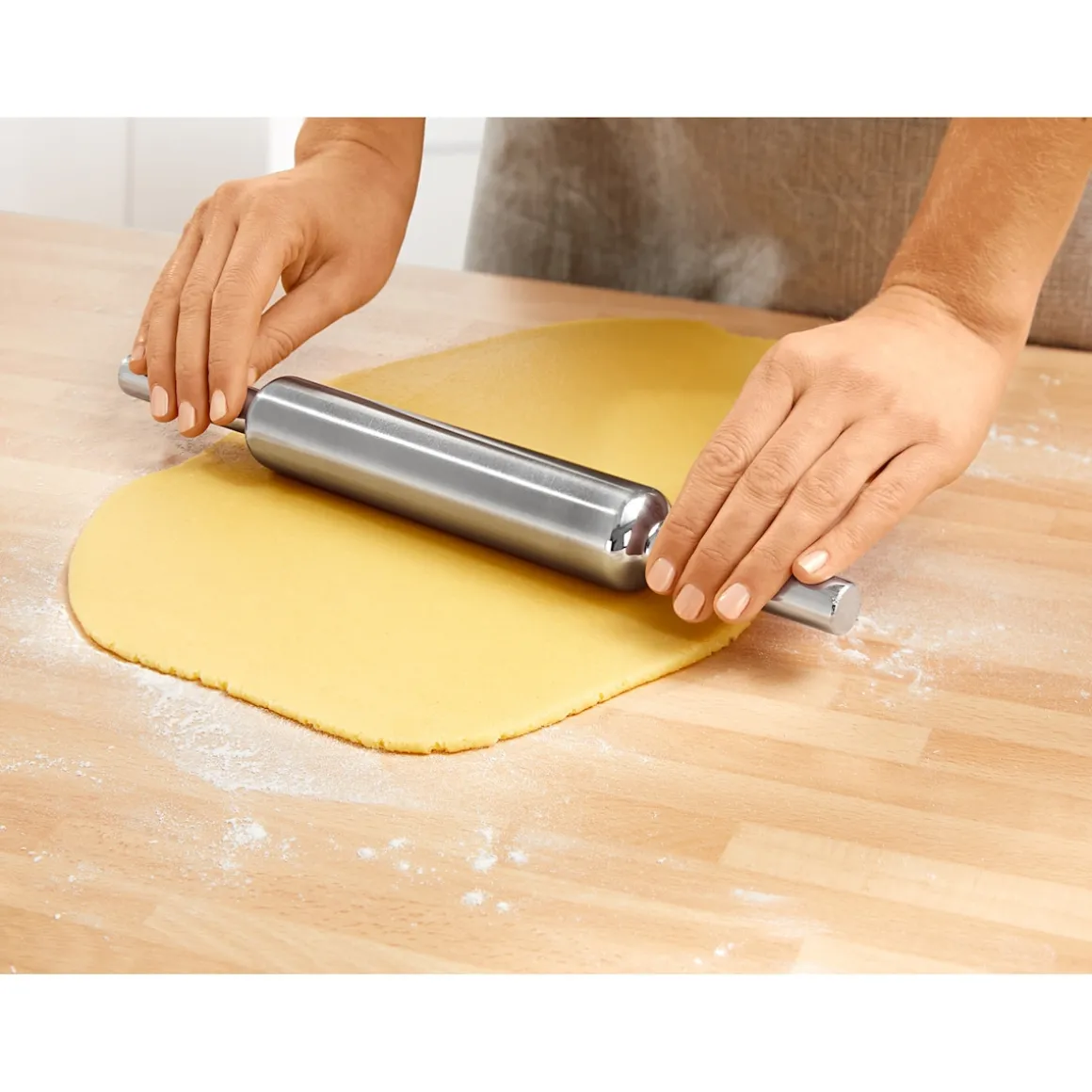 Premium-Teigrolle "Edelstahl"