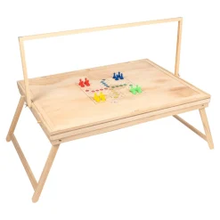 Puzzletisch mit Spielbrett-Deckel + LED-Licht inkl. Spielfiguren-Set 1000 Teile