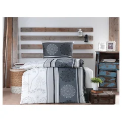 Renforcé-Bettwäsche, 2-teilig, 135x200 cm Viola