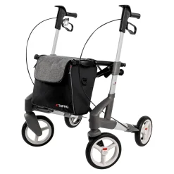 Rollator Troja 5G M, faltbar, höhenverstellbar silber