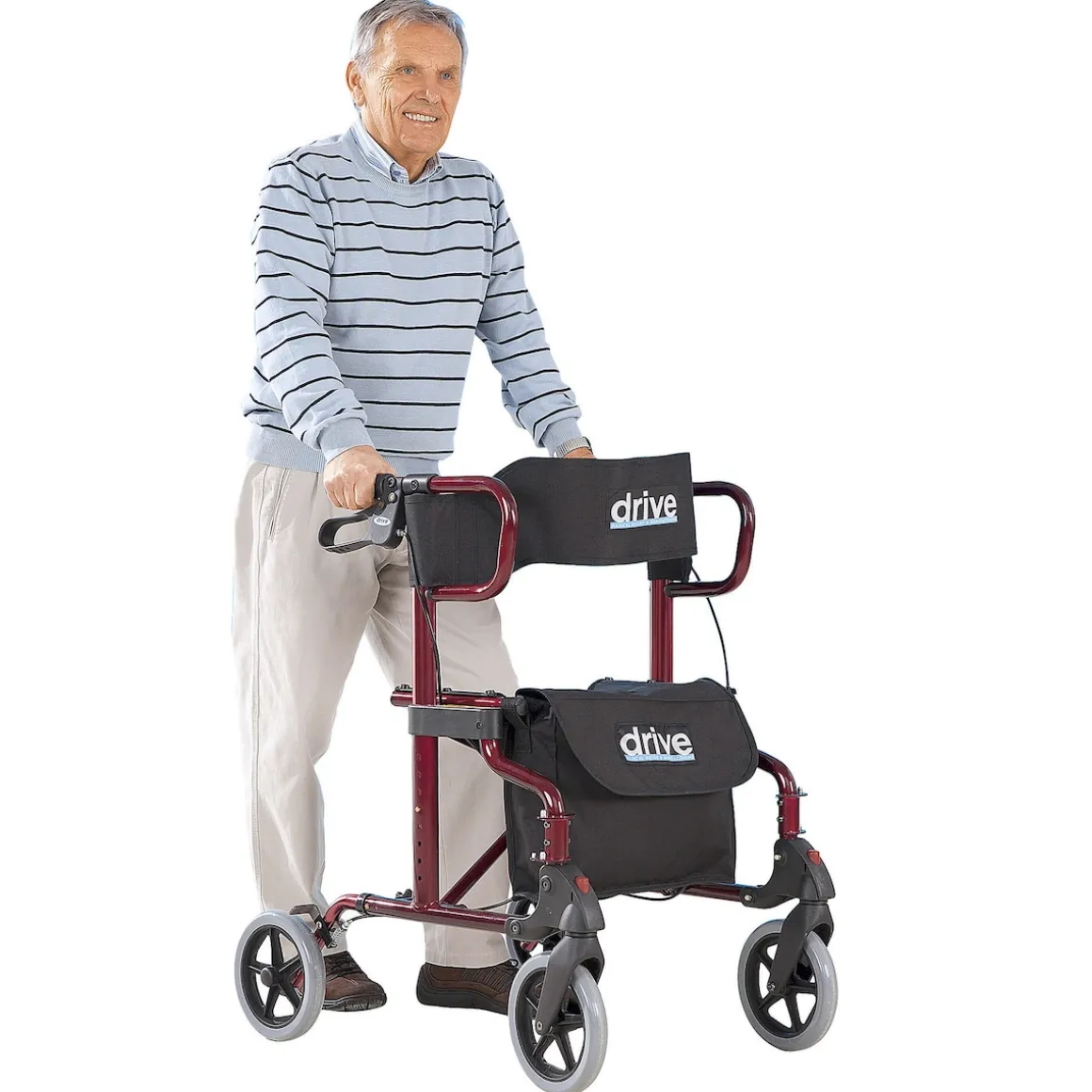 Rollator und Transportrollstuhl Diamond Deluxe 2in1
