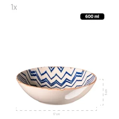 Salatschüssel-Set, Iberico Blue 5 x Schüssel