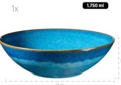 Salatschüssel-Set, Keramik OSSIA