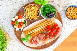 Salatschüssel-Set, Steinzeug Frozen Weiß