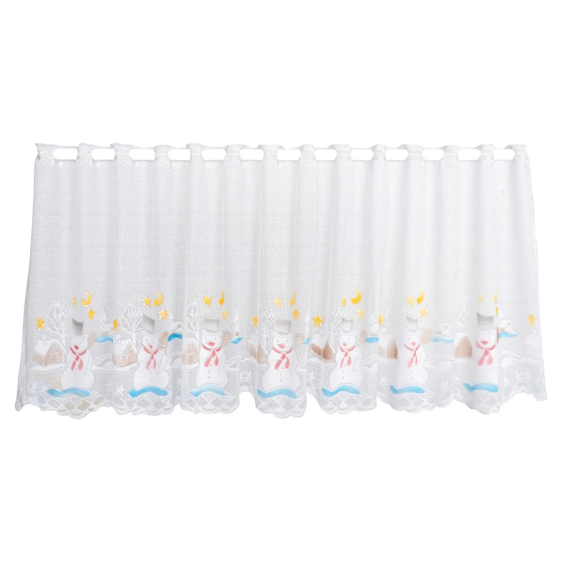 Scheibengardine "Schneemann"