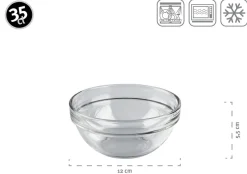 Schüssel 12 cm 6-er Set EMPILABLE