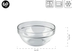 Schüssel 14 cm 6-er Set EMPILABLE