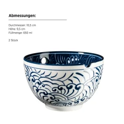 Schüssel Set, Porzellan Jurka