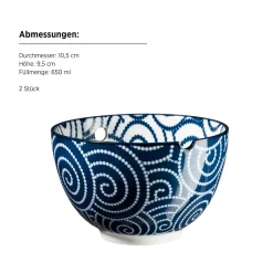 Schüssel Set, Porzellan Jurka