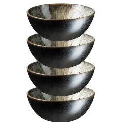 Schüssel-Set, Steinzeug Carellia Grau