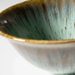 Schüssel-Set, Steinzeug Flussufer blau, grün, braun