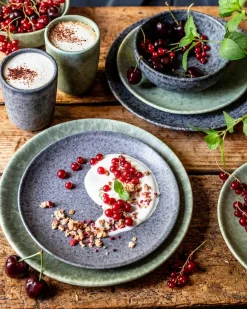 Schüssel-Set, Steinzeug Moos'N'Stein Grau