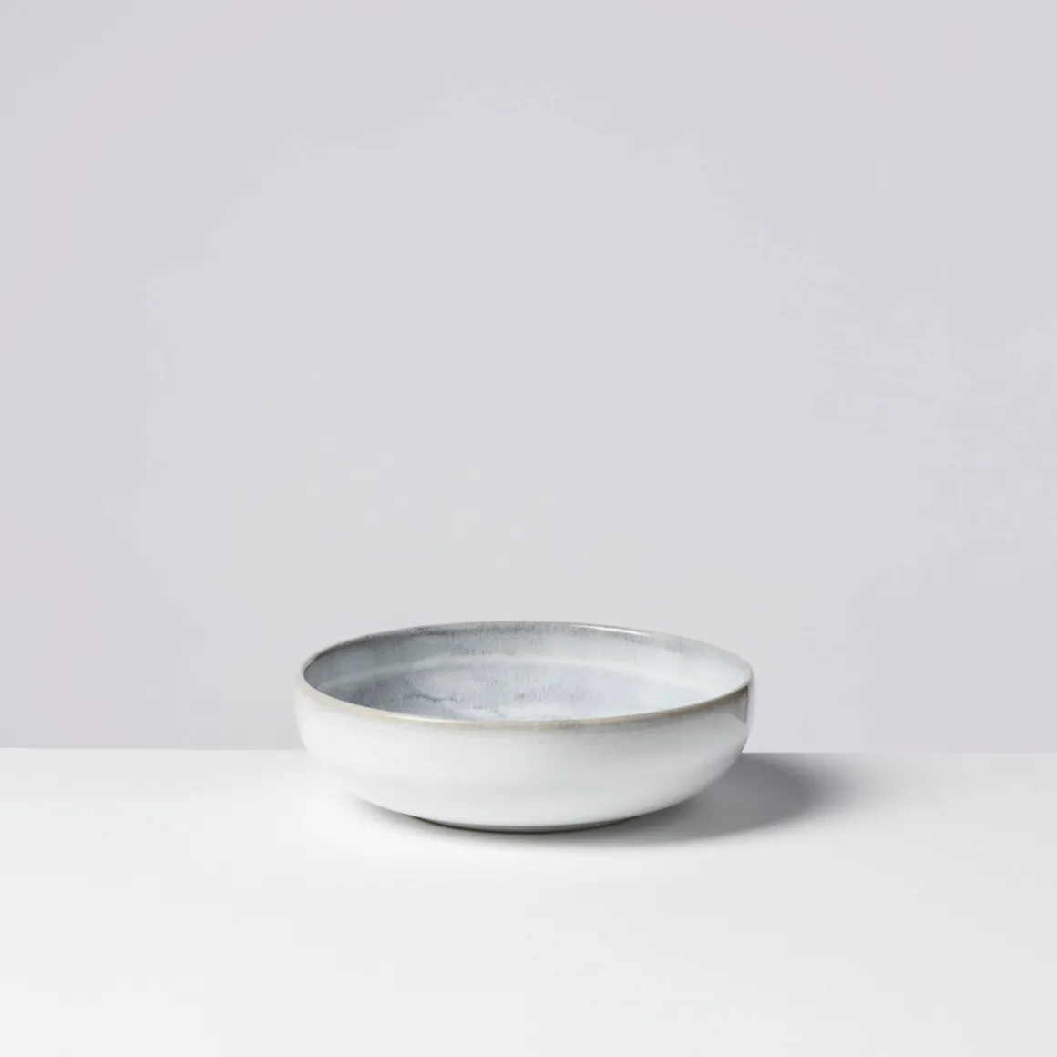 Schüssel-Set, Steinzeug TIEFER SEE Grau / Weiß