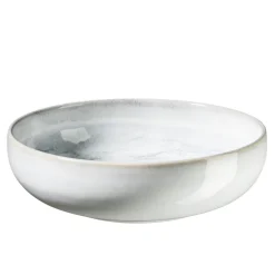 Schüssel-Set, Steinzeug TIEFER SEE Grau / Weiß