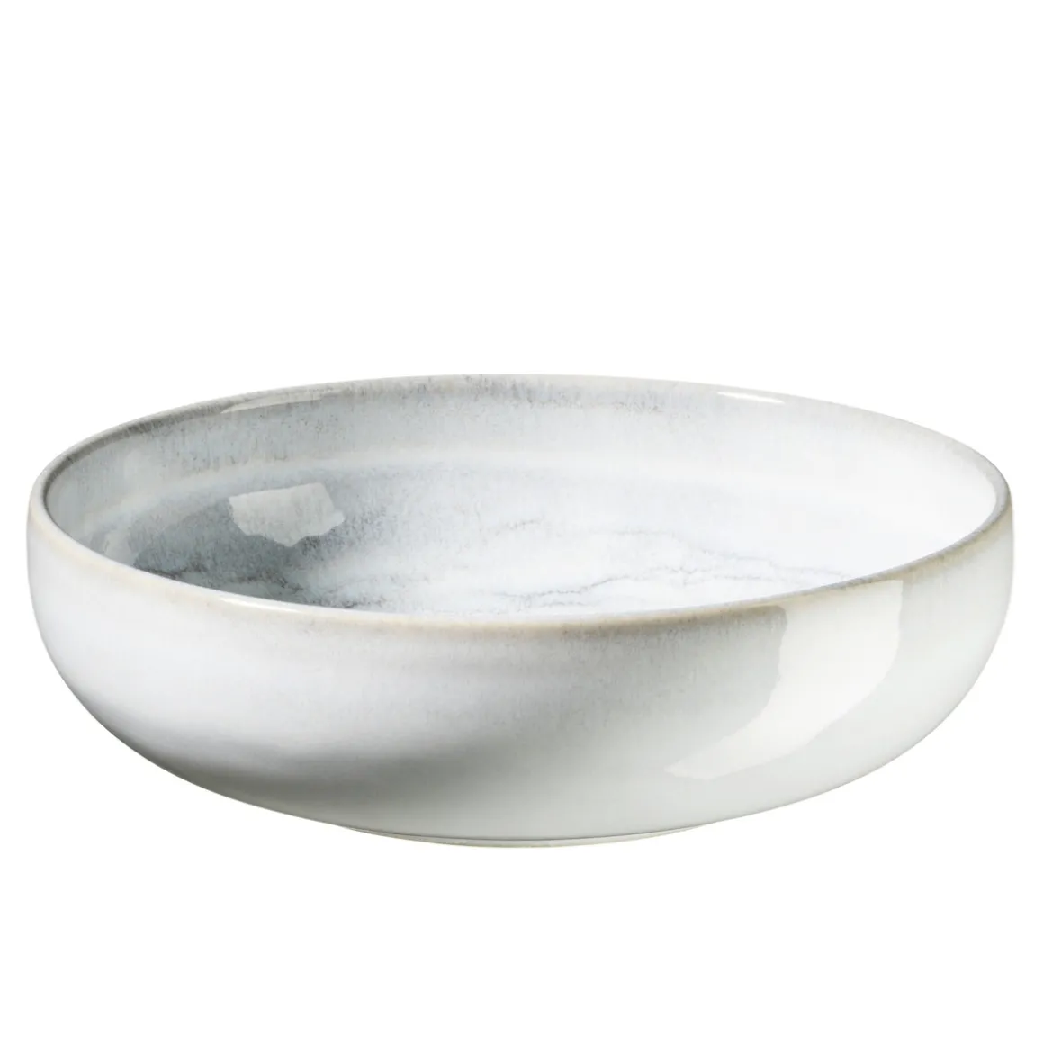 Schüssel-Set, Steinzeug TIEFER SEE Grau / Weiß