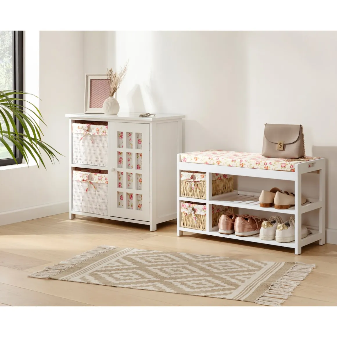 Schuhbank „Rosenpracht“