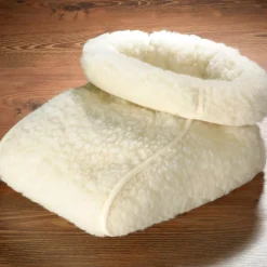 Schurwoll-Fußsack natur