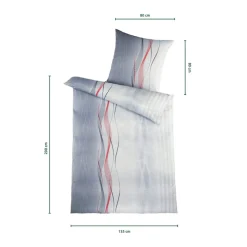 Seersucker Bettwäsche High Class, 2-teilig, 135x200 cm Swing