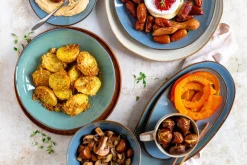 Servierplatten-Set, Keramik Nottingham Blau