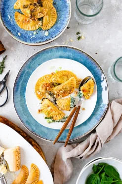 Servierplatten-Set, Steinzeug Frozen Weiß