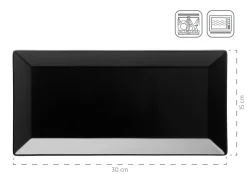 Servier-Set, Porzellan MANHATTAN CITY Schwarz