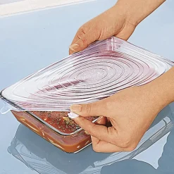 Silikondeckel dehnbar, 4 Stück