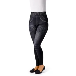 Slim-Leggings Motiv Gürtel