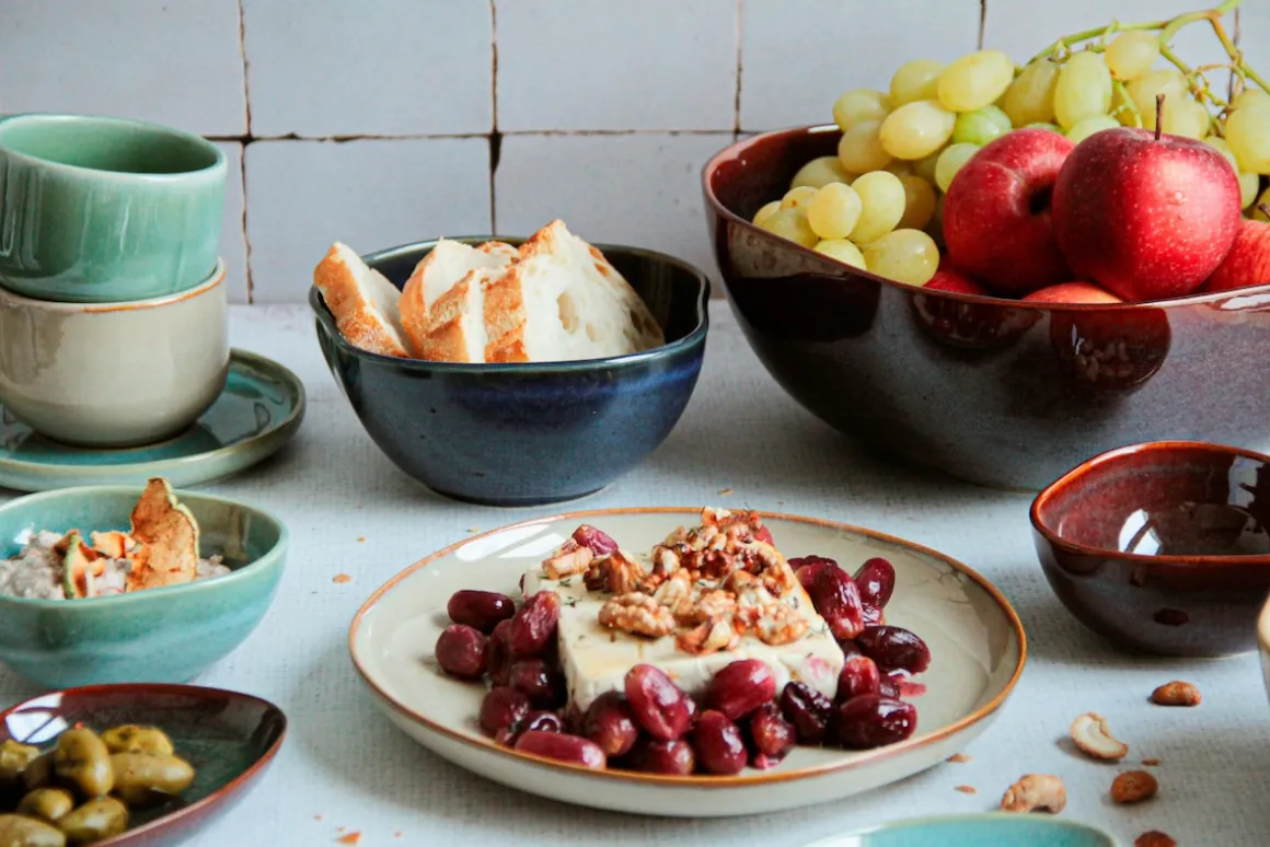 Snacking-Set, Steinzeug Cordelia Braun