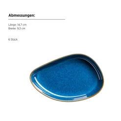 Snacking-Set, Steinzeug Cordelia Königsblau