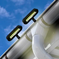 Solar-Dachrinnenleuchten, 2 Stück