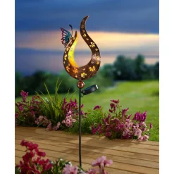 Solar-LED-Gartenstecker „Flammenschmetterling“