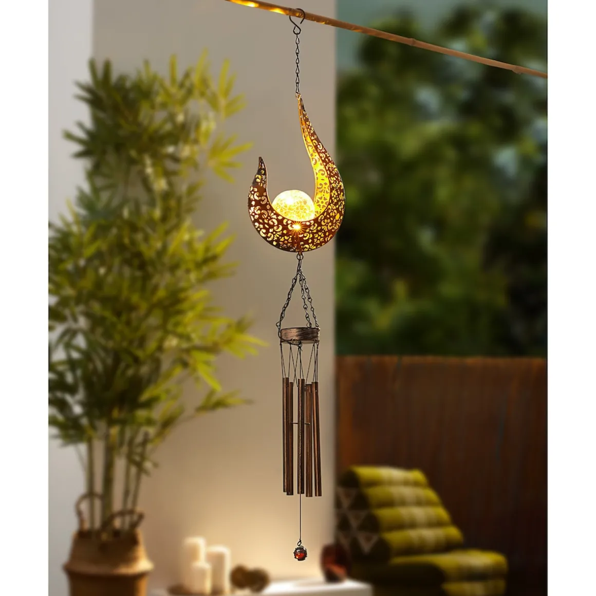 Solar-LED-Windspiel "Oriental"