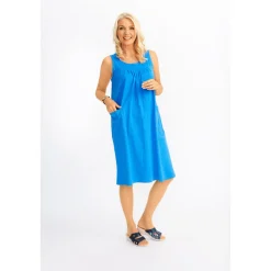 Sommer-Wohlfühlkleid "Silvia" blau
