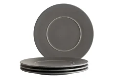 Speiseteller Set, Steinzeug Unico Grau
