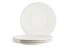 Speiseteller Set, Steinzeug Unico Weiß