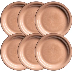 Speiseteller-Set, Steingut LUMACA Koralle