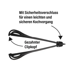 STONELINE 4 in 1 Multifunktionales Schneebesen Küchenzangen Set | 3-teilig