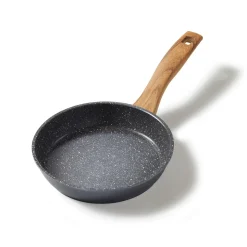 STONELINE Bratpfanne 18 cm | ohne Deckel - Holzoptik