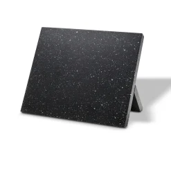 STONELINE Edelstahl Messer Set 5-teilig mit Messerblock | Schwarz