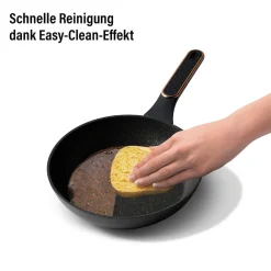 STONELINE Kochgeschirr-Set 11-teilig 18/20/24 Roségold | mit Deckeln