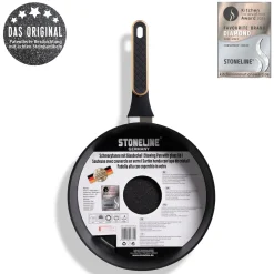 STONELINE Schmorpfanne 28 cm Roségold | mit Deckel