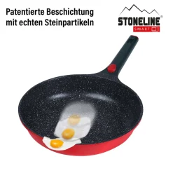 STONELINE SMART Bratpfanne 28 cm | ohne Deckel - Rot