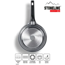 STONELINE SMART Pfannen-Set 2-teilig 24/28 | ohne Deckel - Grau
