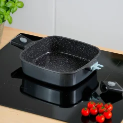 STONELINE SMART Servierpfanne Eckig 24 cm | mit Deckel