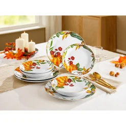 Suppenteller „Goldener Herbst“, 4 Stück