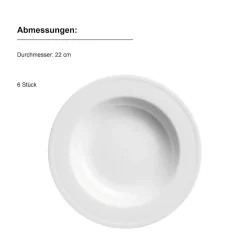 Suppenteller Set, Porzellan Arlona