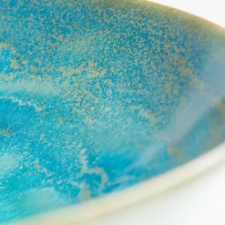 Suppenteller, Steinzeug TIEFER SEE Blau / Grün