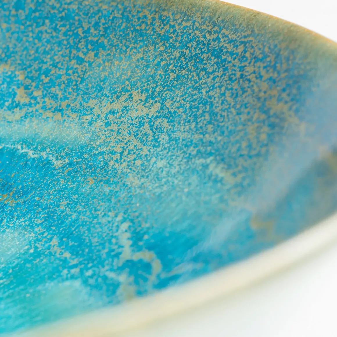 Suppenteller, Steinzeug TIEFER SEE Blau / Grün