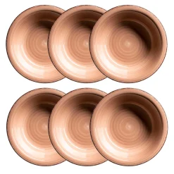 Suppenteller-Set, Steingut LUMACA Dunkelblau