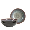 Suppenteller-Set, Steinzeug Teona 4 x Suppenteller